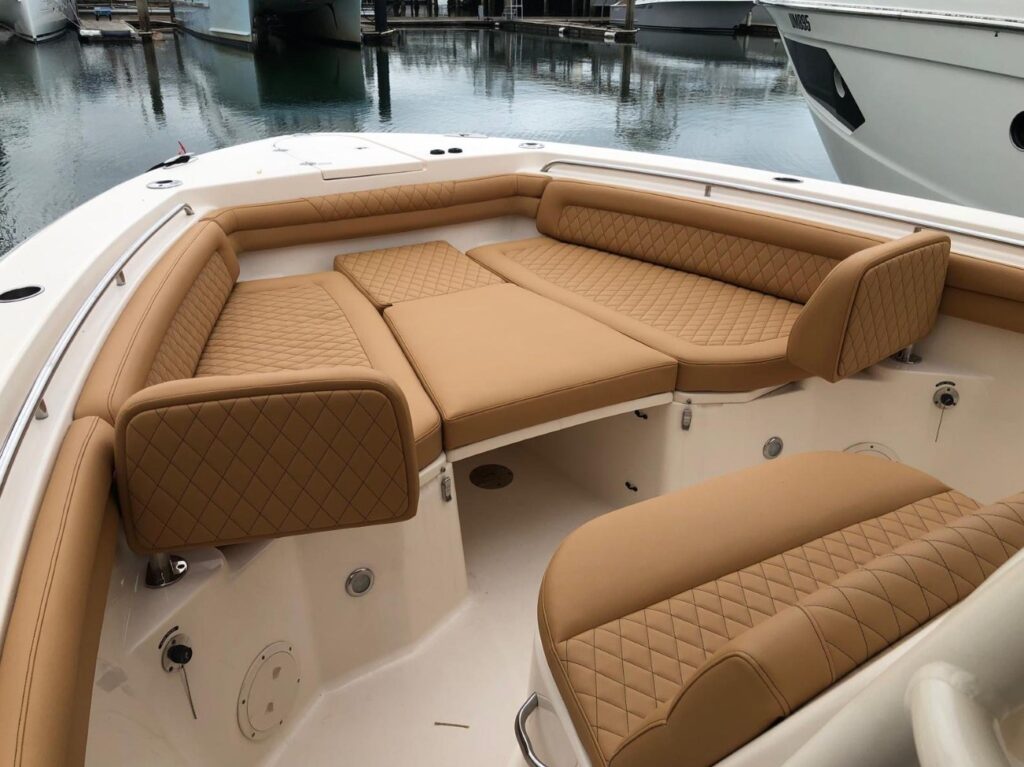 reupholstering boat seat miami